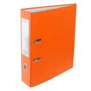  Папка-регистратор А4, 80 мм, Lamark, полипропилен, металлическая окантовка, карман на корешок, собранная, оранжевая (4665791) 