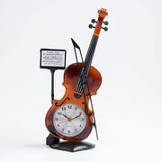  Будильник "Скрипка с пюпитром", дискретный ход, 17 х 10 см, d=6.5 см (1262034) 
