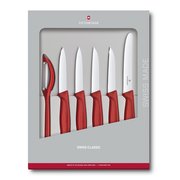  Набор ножей Victorinox Swiss Classic Kitchen (6.7111.6G) 6шт красный 