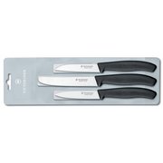  Набор ножей Victorinox Swiss Classic Paring (6.7113.3) 3шт черный европодвес 