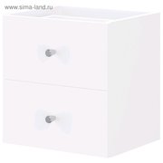  Элемент встраиваемый с 2 ящиками для стеллажа Polini Home Smart, цвет белый (5115186) 