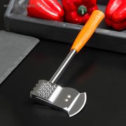  Молоток-топорик с прорезиненной ручкой для отбивки мяса, цвет МИКС (4575678) 