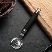  Нож для пиццы и теста «Нео», 18 см, ручка soft-touch, цвет чёрный (4279283) 