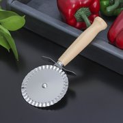  Нож для пиццы и теста Доляна «Классик», 18,5 см, ребристый (7411403) 