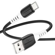 Дата-кабель HOCO X82 iP PD silicone charging data cable. black 