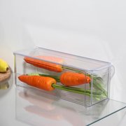  Органайзер для холодильника с крышкой IDEA, 10×30×10 см, цвет прозрачный (5985377) 
