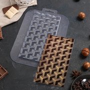  Форма для шоколада и конфет «Плитка Кубики Экстра», цвет прозрачный (4951354) 