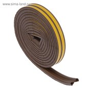  Уплотнитель резиновый ТУНДРА, профиль Р, размер 5.5х9 мм, коричневый, в упаковке 6 м (3794731) 