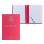  Папка "Магистерская диссертация" бумвинил, гребешки/сутаж, без бумаги, цвет красный (вместимость до 300 листов) (4294461) 