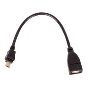  Дата-кабель USB mini 0.2м черный 