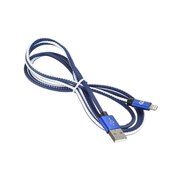  Дата-кабель Digma Lightning 1.2м синий 
