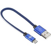  Дата-кабель Digma micro 0.15м синий 