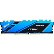  ОЗУ Netac Shadow (NTSDD4P26SP-16B) DIMM DDR4 16Gb PC21300 2666MHz CL19 blue с радиатором 