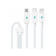  Дата-кабель TEC Trio 3in1 1.2m белый 