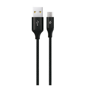  Дата-кабель TEC microUSB 3.0m alum XXL черный 