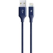  Дата-кабель TEC Lightning 1.0m alum синий 