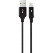  Дата-кабель TEC Lightning 1.0m alum черный 