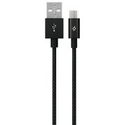  Дата-кабель TEC microUSB 1.0m alum черный 