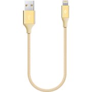  Дата-кабель TEC Lightning 0.3m alum mini золото 
