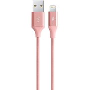  Дата-кабель TEC Lightning 1.0m alum розовое-золото 