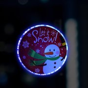  Светодиодная игрушка на липучке «Снеговик» 13 см, батарейки LR44х3, свечение мульти (7706023) 