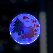  Светодиодная игрушка на липучке «Дед Мороз с ёлкой» 13 см, батарейки LR44х3, свечение мульти (7706029) 