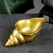  Кашпо - органайзер "Ракушка" состаренное золото, 13х6х3см (7696430) 
