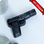  Фигурное мыло "Пистолет" чёрный 65 г (3877398) 