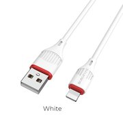  УЦ Дата-кабель BOROFONE BX17 Enjoy lightning 1м (белый) (плохая упаковка) 