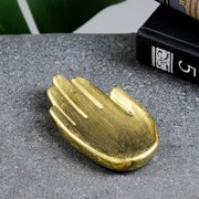  Подставка для мелочей "Ладошка" состаренное золото, 9х5х2см (7696451) 