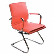  Кресло Бюрократ CH-993-Low-V/Red низкая спинка красный искусственная кожа 
