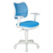  Кресло детское Бюрократ CH-W797/LB/TW-55 спинка сетка голубой сиденье голубой TW-55 (пластик белый) 