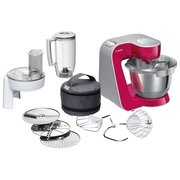  Кухонный комбайн Bosch MUM58420 рубиновый/серебристый 