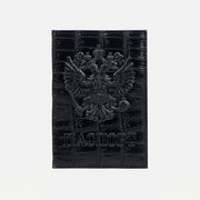  Обложка для паспорта, цвет чёрный (4732870) 