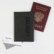  Обложка для паспорта Man's passport, искусственная кожа (7061040) 