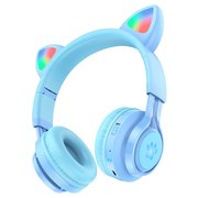  Наушники полноразмерные HOCO W39 Cat ear kids BT, blue 