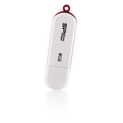  USB-флешка Silicon Power 8Gb LuxMini 320, USB 2.0, Белый (SP008GBUF2320V1W) 