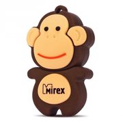  USB-флешка Mirex 8GB Monkey, USB 2.0, Коричневый (13600-KIDMKB08) 