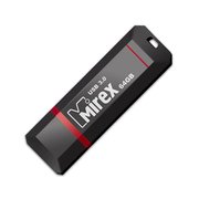  USB-флешка Mirex 13600-FM3BKN64 64GB Knight, USB 3.0, Черный 