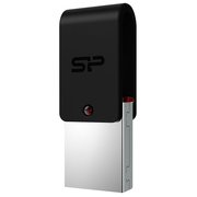  USB-флешка Silicon Power 8Gb Mobile X31 OTG, USB 3.0/MicroUSB, Черный (SP008GBUF3X31V1K) 
