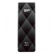  USB-флешка Silicon Power 8Gb Blaze B20, USB 3.0, Черный (SP008GBUF3B20V1K) 
