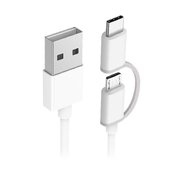  Дата-кабель XIAOMI Mi 2-in-1 USB Cable Micro-USB to Type-C (100cm) 