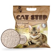  Наполнитель для кошачьих туалетов Cat Step Tofu Original 12L, растительный комкующийся (4448704) 
