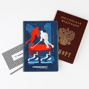  Обложка для паспорта "Хоккей", ПВХ (7697501) 