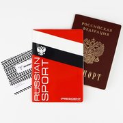  Обложка для паспорта Russian sport, флаг, ПВХ (7697500) 