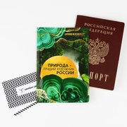  Обложка для паспорта "Природа - лучший художник России", ПВХ (7697496) 