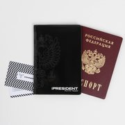  Обложка для паспорта Mr.President, ПВХ (7697494) 