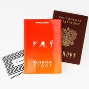  Обложка для паспорта Russian sport, зимние виды, минимализм, ПВХ (7697502) 