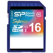  Карта памяти Silicon Power SP016GBSDHCU1V10 SD 16GB Superior SDHC Class 10 UHS-I 90 MB/s 