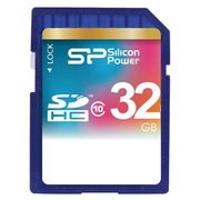 Карта памяти Silicon Power SP032GBSDH010V10 SD 32GB SDHC Class 10 